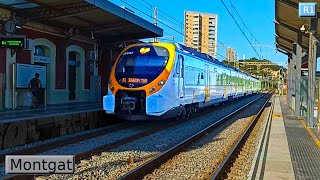 Montgat R1  Rodalies Barcelona  Renfe Civia [upl. by Oniliuqnart]