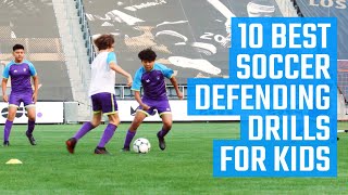 10 Best Soccer Defending Drills for Kids  Youth Soccer Defense Drills  Fun Soccer Drills by MOJO [upl. by Karolina537]