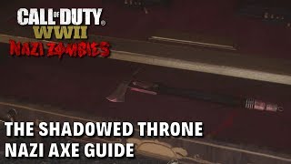 CALL OF DUTY WW2 ZOMBIES SHADOWED THRONE  HOW TO GET THE NAZI AXE  MELEE WEAPON GUIDE [upl. by Clair]