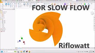 RIFLOWATT First design of non olanar hydro kineticnon axial turbine for slow flow [upl. by Nitsirt147]