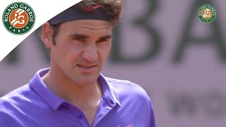 Roger Federer v Damir Dzumhur Highlights  Mens Round 3 2015  Roland Garros [upl. by Nisbet]