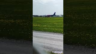 Airbus A 321 full power engine sound Airport Lublin Dźwięk startującego samolotu pasażerskiego 🛫🛩️ [upl. by Aguste]