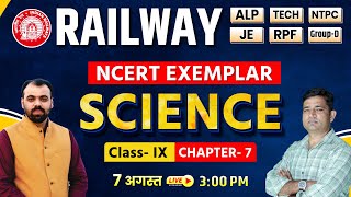 NCERT EXEMPLAR for Railway SCIENCE  Class IX Ch7  RRB ALP TECH JE NTPC  KAUTILYA CLASSES [upl. by Urdna]