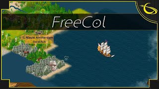 FreeCol  Colonization Strategy Game Free  Massive 2023 Update [upl. by Ettesel]