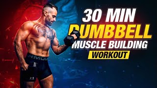 Strong in 30 min Full body DUMBBELL workout build amp burn fat [upl. by Clayson]