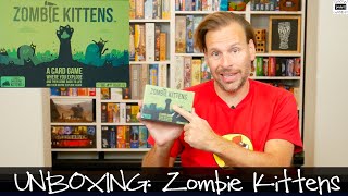 UNBOXING Zombie Kittens  a new Exploding Kittens game [upl. by Guria821]