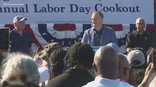 Second Gentleman Doug Emhoff speaks at Bobby Scotts Labor Day Cookout [upl. by Sregor]