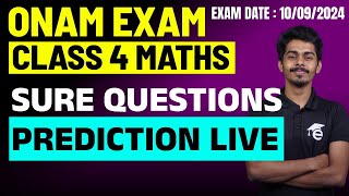 Class 4 Maths  Onam Exam Sure Question Prediction Live  Eduport [upl. by Paulson]