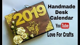 How to Make Desk Calendar  Handmade Photo Desk Calendar [upl. by Evanne78]