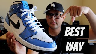 How To Lace Jordan 1 Mid [upl. by Nazler]