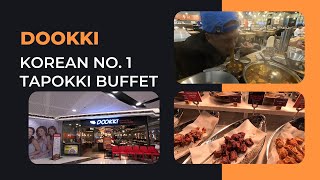 Dookki  Korean Tapokki Buffet  SM Sta Mesa [upl. by Enilesor]