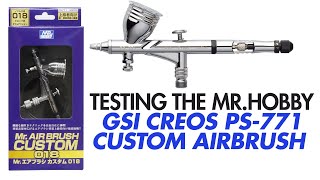 Testing The Mr Hobby GSI Creos Custom PS771 Airbrush  Awesome Quality [upl. by Suk]