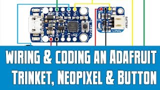 Adafruit Trinket Neopixel and Button Project [upl. by Stiegler]