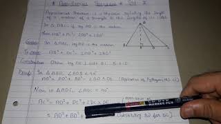 Apollonius theorem std X apolloniustheorem apolloniustheoreminhindi kiranupadhyaysir appollo [upl. by Pierrepont]