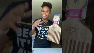 She created the Afro pick cutting board at target made by Tabitha Brown in stores September 29 [upl. by Onofredo]