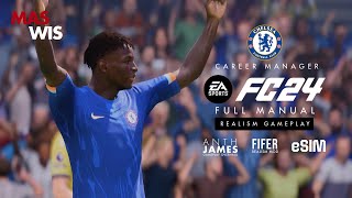 Chelsea vs Crystal Palace  Premier League Match Week 8  Full Manual Gameplay  EA FC 24 [upl. by Nessy]