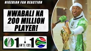 NIGERIA 11 42 SOUTH AFRICA  Godfrey  NIGERIAN FAN REACTION  AFCON 2023 HIGHLIGHTS [upl. by Muir889]