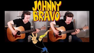 Johnny Bravo Theme  Acoustic Guitar Cover  Free Tabs Jacob Neufeld [upl. by Nireves]