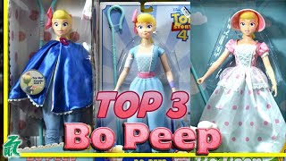 I Unbox amp Compare 3 Bo Peep  Toy Story Disney Store VS Thinkway VS Signature Collection [upl. by Gnoy]