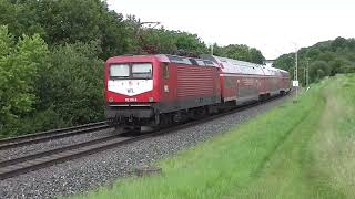 RE80 Ersatzverkehr und der Henkelzug in OchsenfurtWinterhausen 11062024 [upl. by Naivaj133]