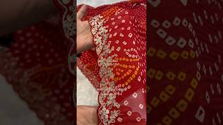 🔥Jaipuri Traditional Bandhani Saree sarees shorts shortvideo [upl. by Denis827]