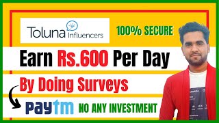 Toluna Influencers  Best Survey Website  Part Time Job  Work From Home  Earn Money Online [upl. by Netsyrc]