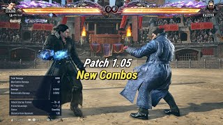 Tekken 8  Patch 105 Claudio New Staple Combos [upl. by Gnilrad]