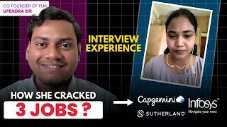 How She Cracked Jobs at 3 MNCs  Interview Tips amp Success Story  Ft Upendra Co Founder of FLM [upl. by Eillek781]