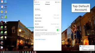 Change the default account of contacts on iPhone [upl. by Nagrom]