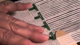 Weave Overshot Christmas Trees on a Rigid Heddle Loom  Part 3 [upl. by Wakerly]