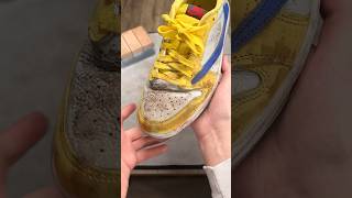 The BEST Way To Clean Air Jordan 1 Travis Scott Canary [upl. by Mcgraw969]