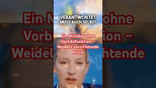 Ein Minister ohne Vorbildfunktion – Weidels vernichtende Kritik [upl. by Hudnut]