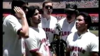 Kenn Renner and the 515 Band Singing the National Anthem at Anaheim Stadium [upl. by Quinn143]