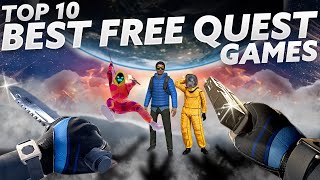 TOP 10 BEST FREE VR Games  Quest 3 Quest 3S [upl. by Alaaj]