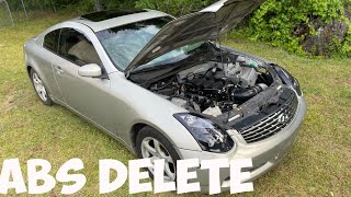 How to COMPLETELY ABS delete your G35350z [upl. by Nilyarg]