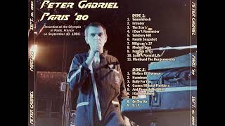 Peter Gabriel  HQ Audio  Live in Paris 1980 Remastered [upl. by Lainahtan]