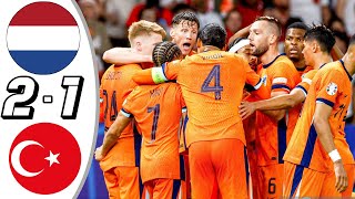 Netherlands vs Turkey 10 All Goals amp Highlights  Euro 2024 gakpo goal [upl. by Cottle]