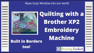 Quilting with a Brother Luminaire XP2 Embroidery Machine See an embroidery machine quilt short [upl. by Aronas]