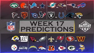 NFL Week 17 Predictions [upl. by Eynenihc]