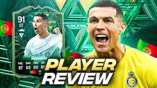 91 WINTER WILDCARD RONALDO PLAYER REVIEW  FC 24 Ultimate Team [upl. by Gnuoy]