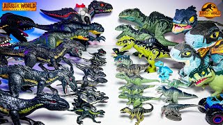 Giganotosaurus vs Indoraptor vs Scorpios Rex Jurassic World Dominion Camp Cretaceous Collection [upl. by Felita]