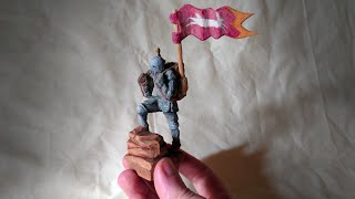 How to Carve a Wood Figure  The Fallen Squire [upl. by Einahpet]