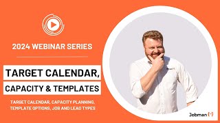 110  Target Calendar Capacity Planning Templates amp Job Types [upl. by Maillliw244]