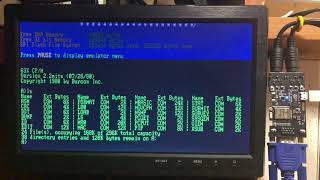 Altair 8800 with FabGL ESP32  CPM Navigating Emulator Settings [upl. by Helli]