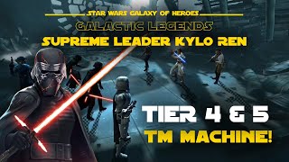 Tier 4 amp 5  Supreme Leader Kylo Ren Galactic Legend Event  SWGOH [upl. by Spragens]