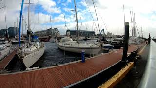 Storm Kathleen Galway Docks [upl. by Ruyam428]