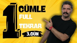 3GÜN  1 Cümle Full Tekrar   PDF  RÜŞTÜ HOCA [upl. by Reffinnej]