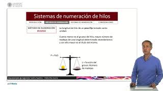 Sistemas de numeración de hilos   UPV [upl. by Ahsinev]