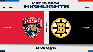 NHL Game 6 Highlights  Panthers vs Bruins  May 17 2024 [upl. by Ydahs410]