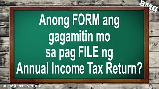 Income Tax Return Form to be Filed by Taxpayers [upl. by Alphonsine]